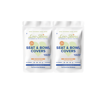 Load image into Gallery viewer, Family Pack Antibacterial Toilet Seat & Bowl Cover Pack of 2*24 Free Shipping Worldwide