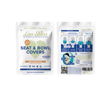 Load image into Gallery viewer, Loo Skins Seat &amp; Bowl Covers &lt;span&gt;(2 Packs, 10 covers)&lt;/span&gt;
