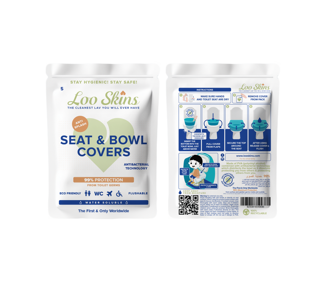 Loo Skins Seat & Bowl Covers <span>(2 Packs, 10 covers)</span>